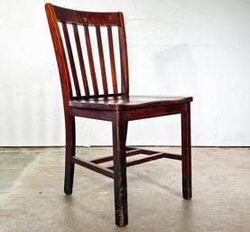 A VIntage Oak Side Chair By The Murphy Chair Company