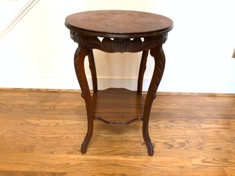 Victorian Style Stained Wood Occasional Table