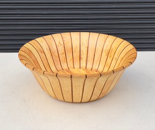 Large Dansk Pinstripe Salad Mixing Bowl Designed By Jens Quistgaard