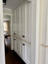 A Custom Built- In Pantry Unit  - Limestone Counter