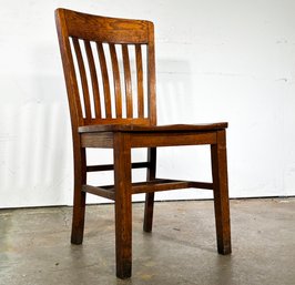 An Antique Oak Side Chair By The High Point Bending & Chair Company