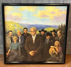 Autographed George Jones With Friends Color Print