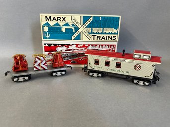 NIB Marx Trains: 1996 Christmas Package (special) Silver & Old Time Caboose Christmas Special