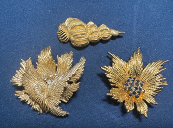 Vintage Costume Jewelry Pins/ Brooches