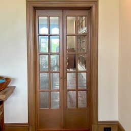 A Pair Of 10 Lite Mirrored French Doors - Dining RM