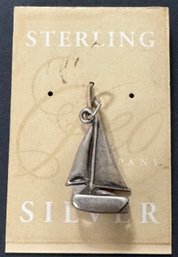 Sterling Silver Sailboat Charm