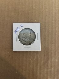 Beautiful 1952-D Ben Franklin Half Dollar 90 Silver