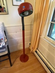 MCM RED GOOSENECK FLOOR LAMP