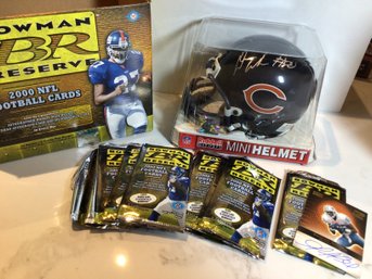 Bowman Reserve 2000 NFL Football Cards With Mini Helmet