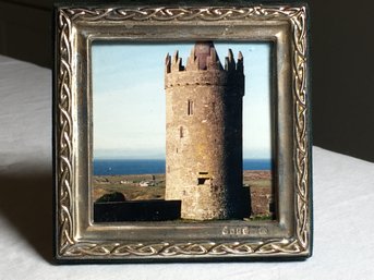 Very Nice Small Irish Sterling Silver Celtic Frame - Irish Silver Makers Marks And Hallmarks - Nice !