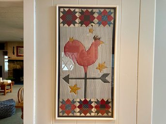 Framed Rooster Quilt