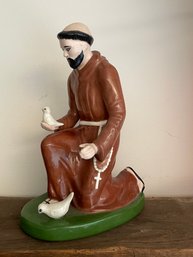 Vintage Arnel's St. Fancis Of Assisi Ceramic Figurine 1965
