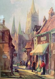 Watercolor Painting Of Truro, England By George Ayling