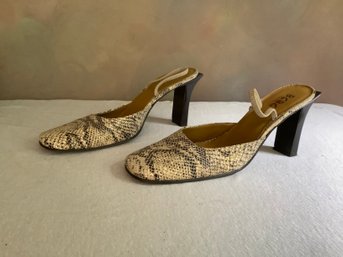 BCBG Snake Print Heels #13