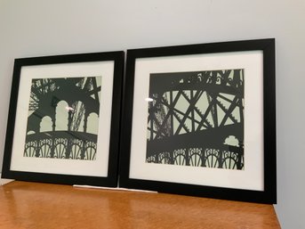 Framed Eiffel Tower Detail Prints