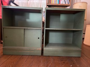 Painted Wood Bookshelves