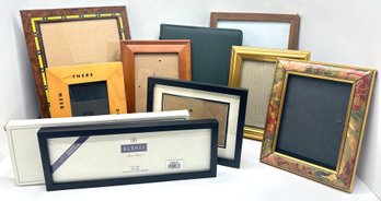 Unused Photo Album & 8 Picture Frames: Wood, New In Box Panorama Frame & More