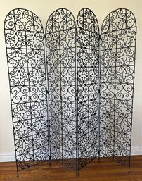 Vintage Wrought Iron Gate, Disassembles Into 4 Panels (Appraised For $1,2000)