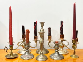 Lovely Vintage And Antique Candlesticks