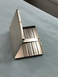 Vintage Polished Stainless-Steel Cigarette / Joint / Spliff Case