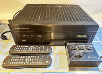 Niles Multi Zone Stereo Receiver ZR-4630 & Niles AC-3 Voltage Triggered AC Power Strip With 2 Remotes