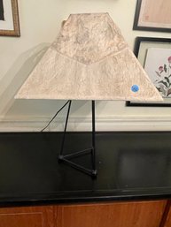 LATE 20TH C. LAMP WITH HANDMADE PAPER SHADE