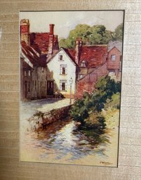 Watercolor Painting Entitled The Mill Stream By Featherstone Robson