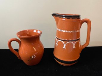 Pair Of Ceramic Pitchers