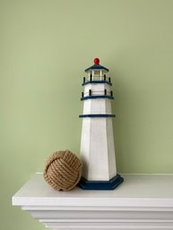Nautical Pairing - Monkeys Fist And Heritage Mint Wooden Lighthouse