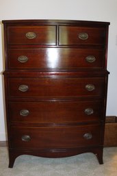 Mahogany Chest Of 6 Drawers 34W X 51H X 19D.