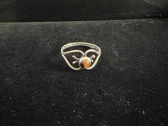 Sterling Silver & Tiger Eye Ring