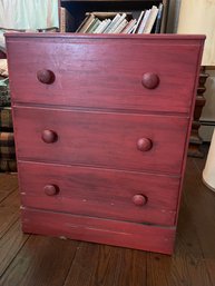 Vintage Wood 3-drawer Dresser
