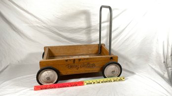 Childs Play Wagon Wood 23x14x20 Baby Walker Push Cart