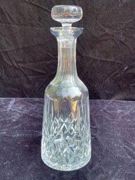 Clear Glass Pressed Decanter Bottle