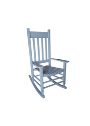 Style Selections Gray Finish Solid Wood Construction Wood Frame Rocking Chair(S) With Slat Seat