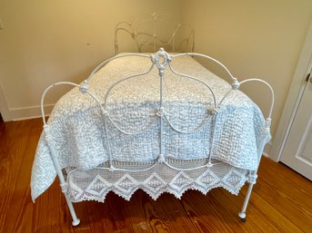 Antique Cast/Wrought Iron Twin Bed