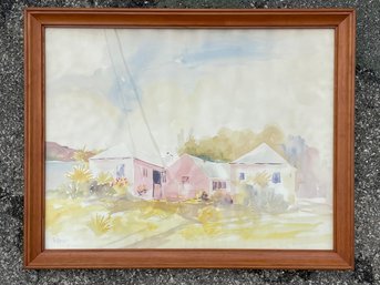 An Original Vintage Watercolor, Jamaica, Alfred Birdsey