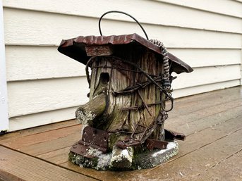 An Art Metal Birdhouse