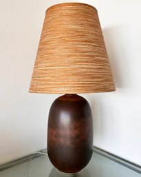 A Vintage Mid Century Art Pottery Table Lamp By Lotte And Gunnar Bostland, C. 1960'S