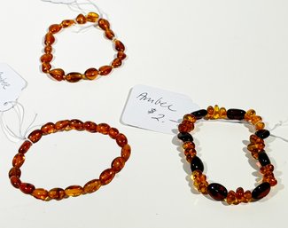 Vintage Amber Bracelets