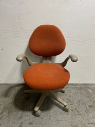 Orange Mid Century Style Office Chair