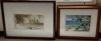 Lot Of Two Framed Paintings