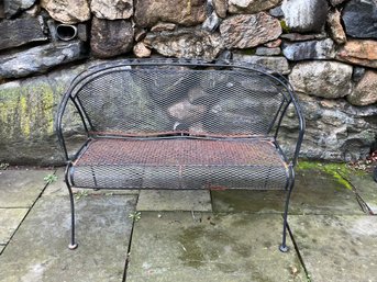 Mid-Century Modern Woodard Style Patio Settee