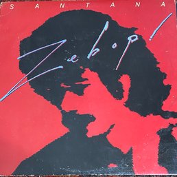 SANTANA - ZEBOP - 1981 LP RECORD W/ LYRIC SLEEVE - VG