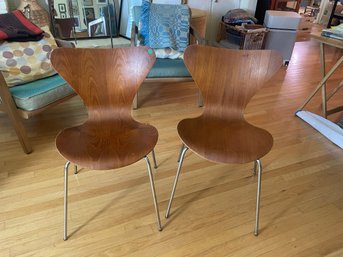 TWO FRITZ HANSEN SIDECHAIRS