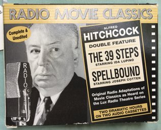 Alfred Hitchcock Radio Movie Audio Cassette Book 'spellbound' & 'the 39 Steps'