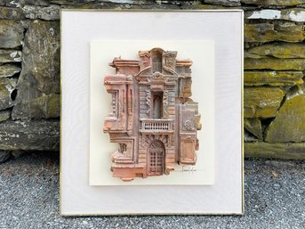 Brownstone Themed Cast Earthenware Wall Art,