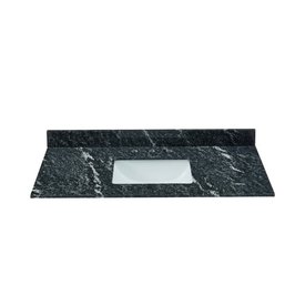 Bestview 49-in Thunder Black Granite Undermount Single Sink Bathroom Vanity Top