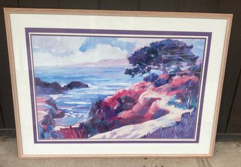 William Hannum Large Seascape Framed Lithograph / Print