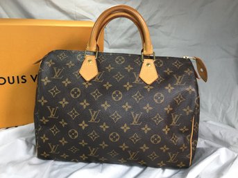 GREAT GIFT ! - Almost New LOUIS VUITTON - Speedy Handbag - GUARANTEED AUTHENTIC PIECE -Amazing Condition !